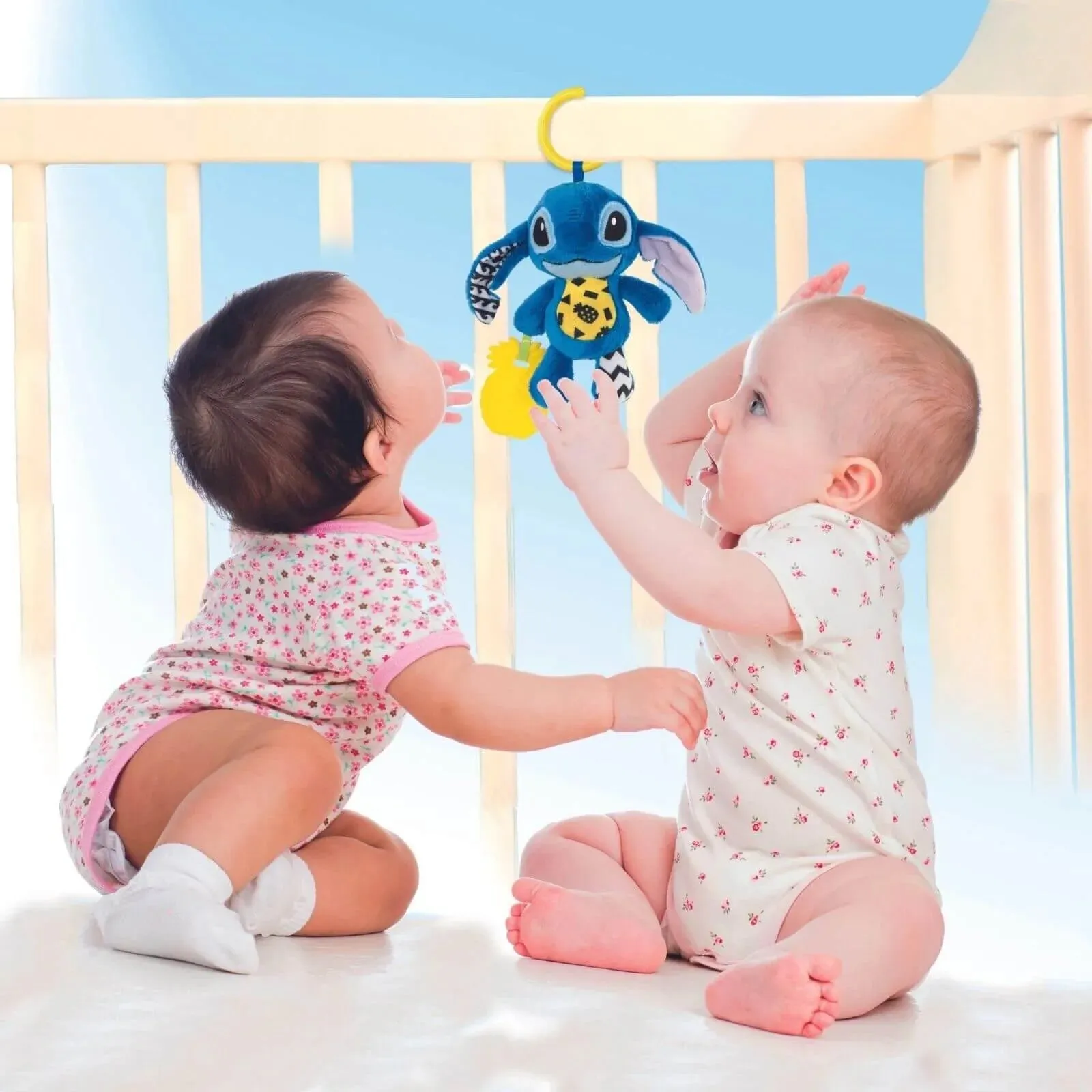 Disney Baby-Stitch Soft Rattle Travel Plush