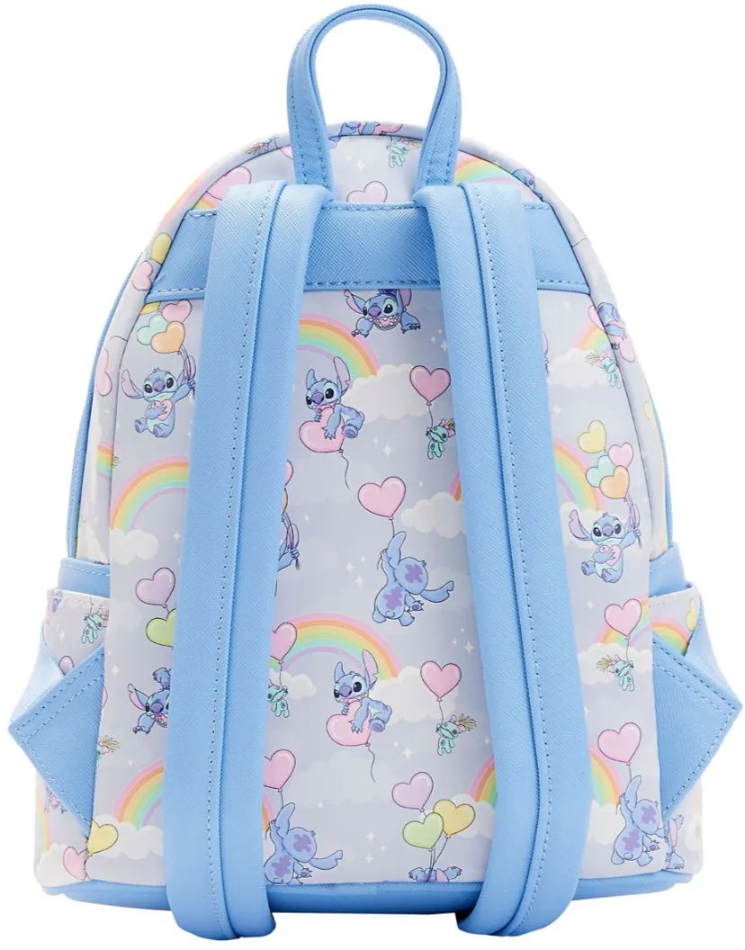 Disney Mini Backpack Lilo & Stitch I Heart Stitch Rainbow Balloons Loungefly