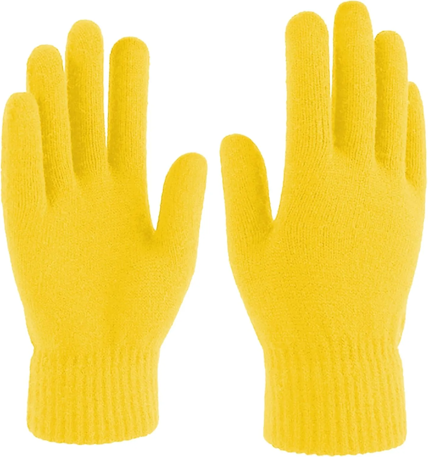 DOOVID Adult Magic Gloves - Warm Stretch Knitted Full Finger Gloves for Women Men