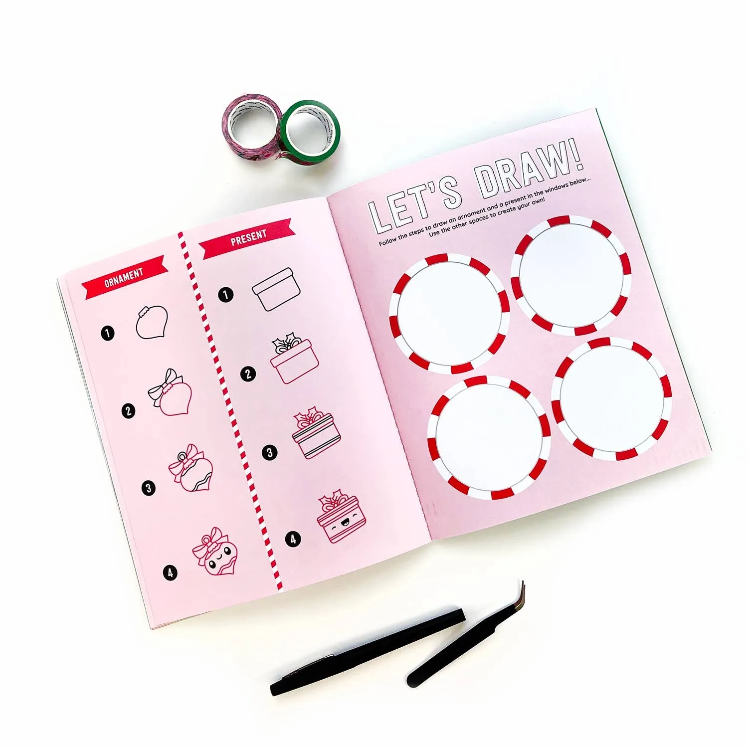 Draw-Along Christmas Sticker Book