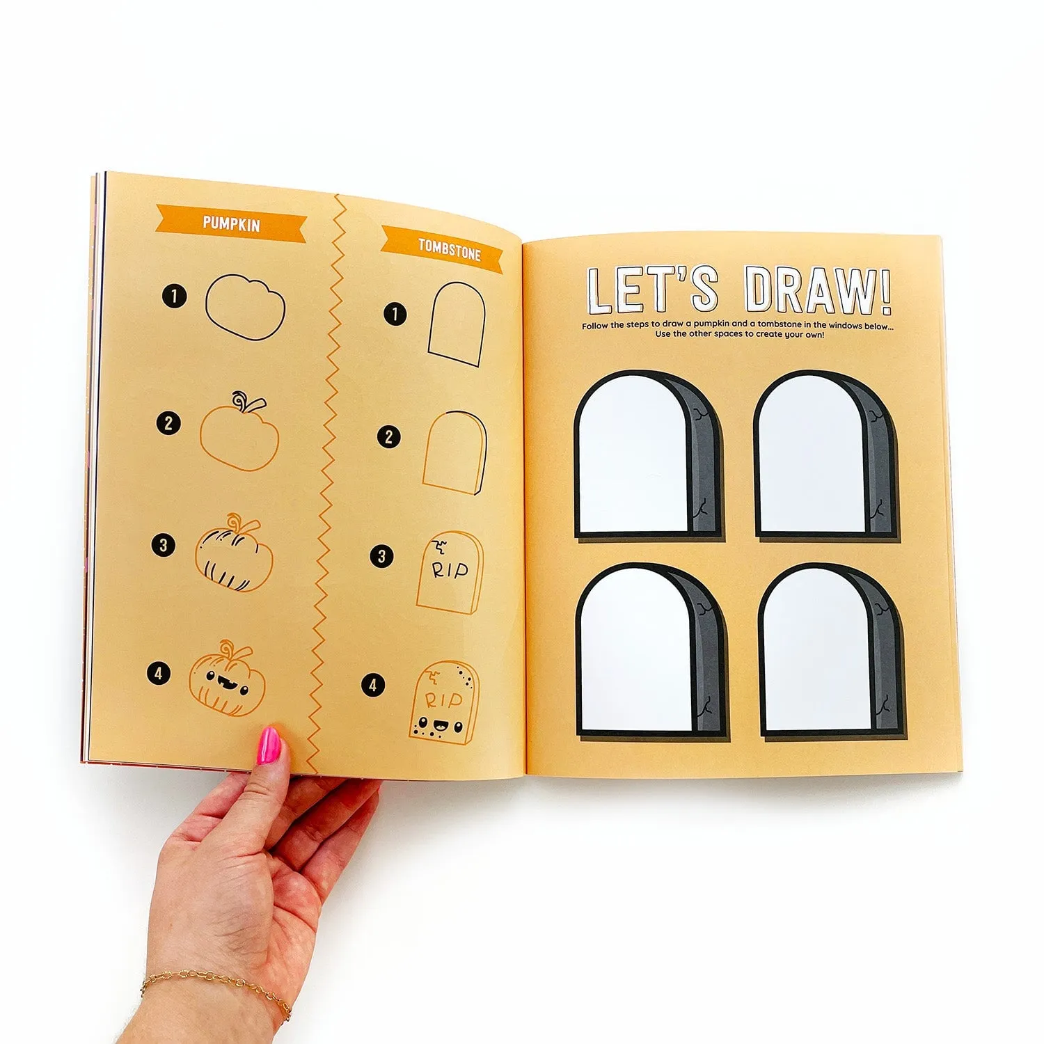 Draw-Along Halloween Sticker Book