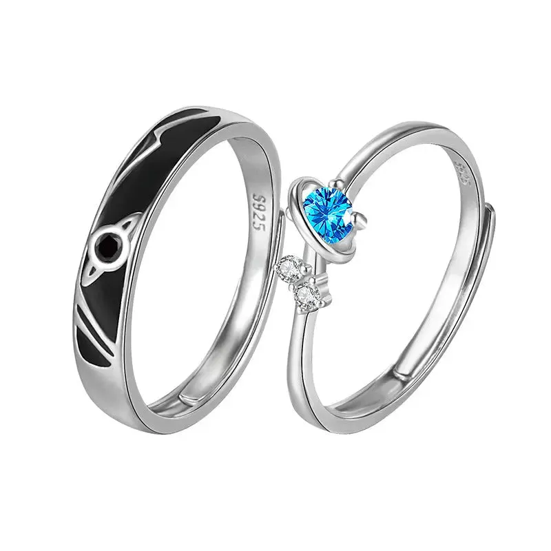 Dream Planet Couple Rings Set