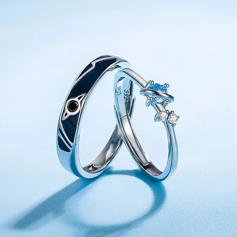 Dream Planet Couple Rings Set