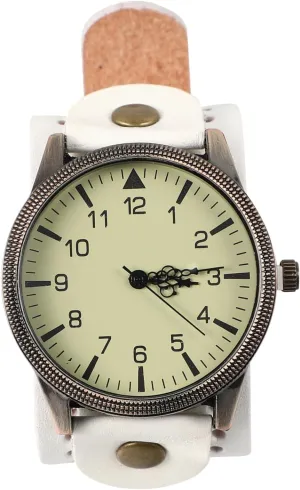 Durable Men Watch with Retro Genuine Strap Dial Casual Wristwatch for Business and Daily Wear Precise Movement for Accurate Timekeeping
