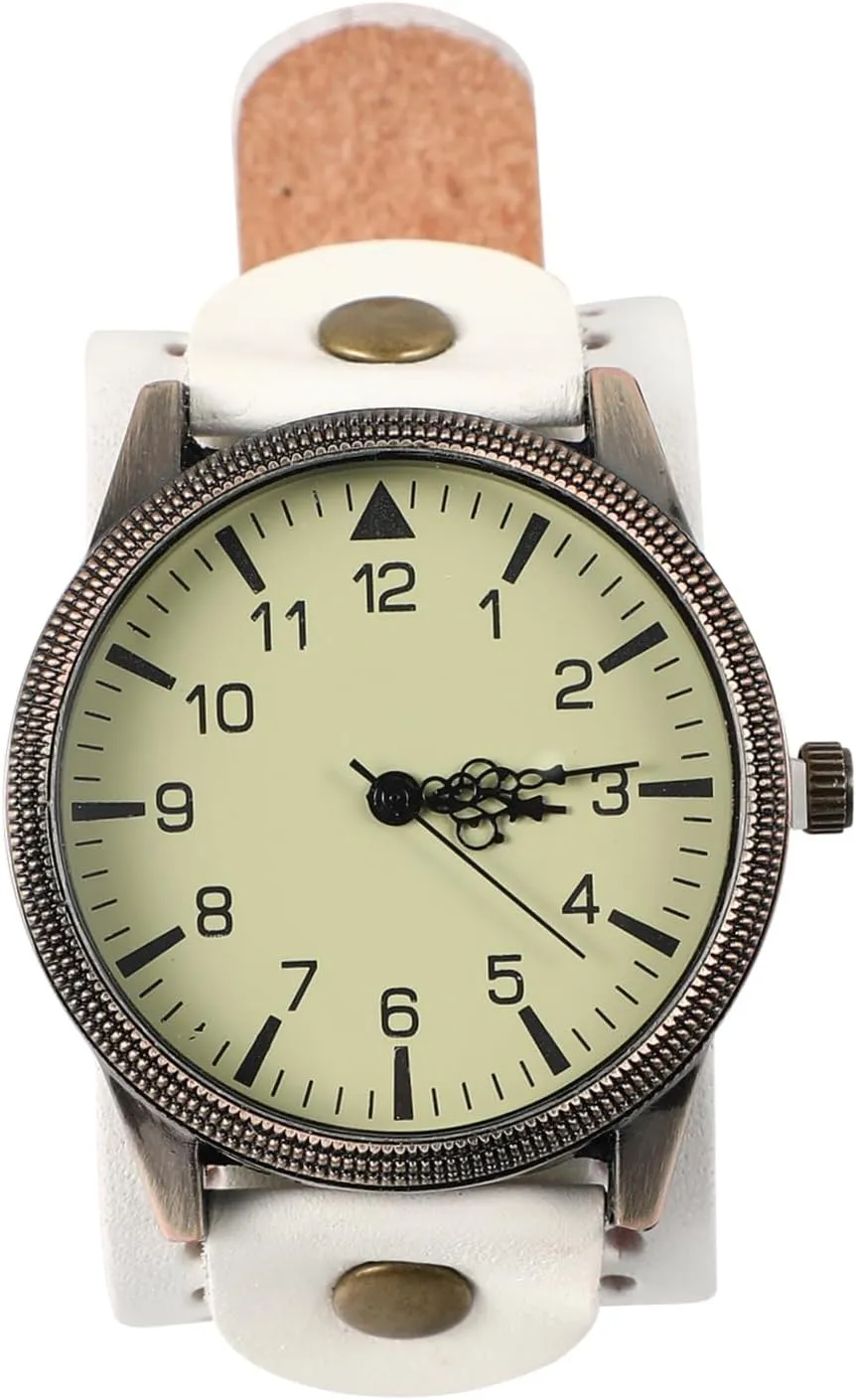 Durable Men Watch with Retro Genuine Strap Dial Casual Wristwatch for Business and Daily Wear Precise Movement for Accurate Timekeeping