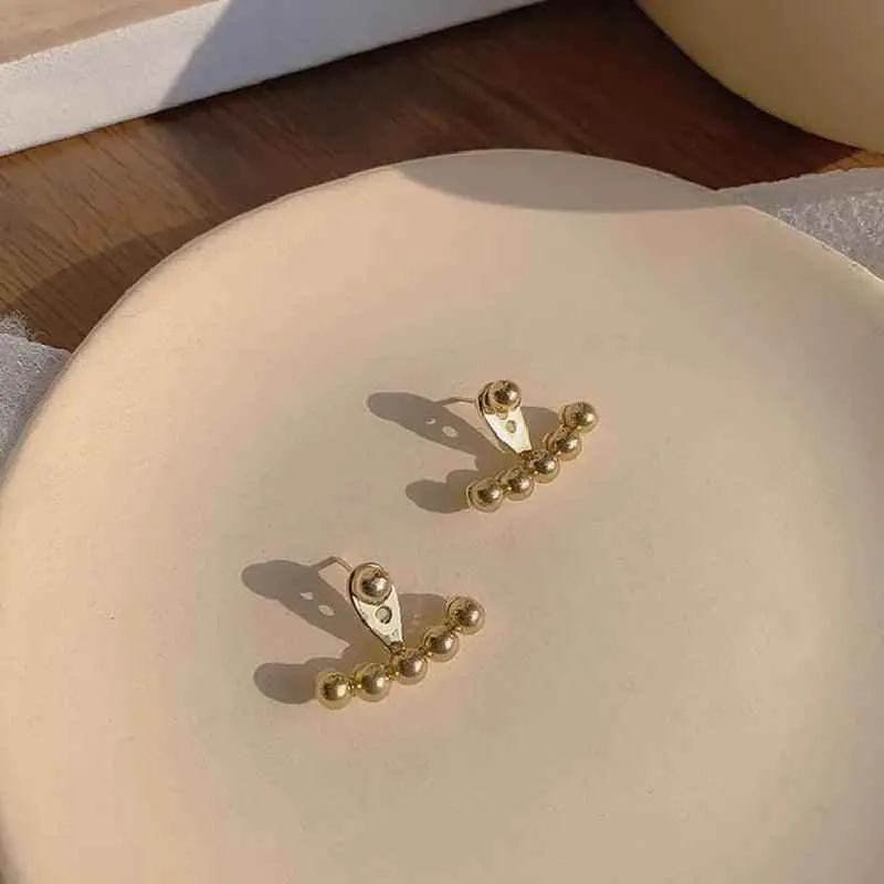 Earrings Charm Jewelry Gold Bean Cool Accessory XYS104