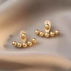 Earrings Charm Jewelry Gold Bean Cool Accessory XYS104