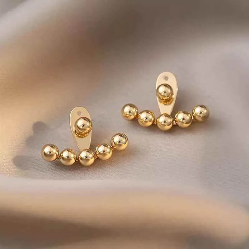 Earrings Charm Jewelry Gold Bean Cool Accessory XYS104