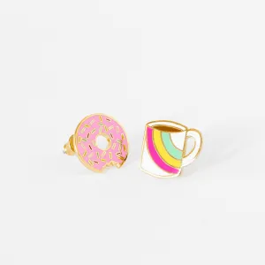 Earrings Coffee & Donut