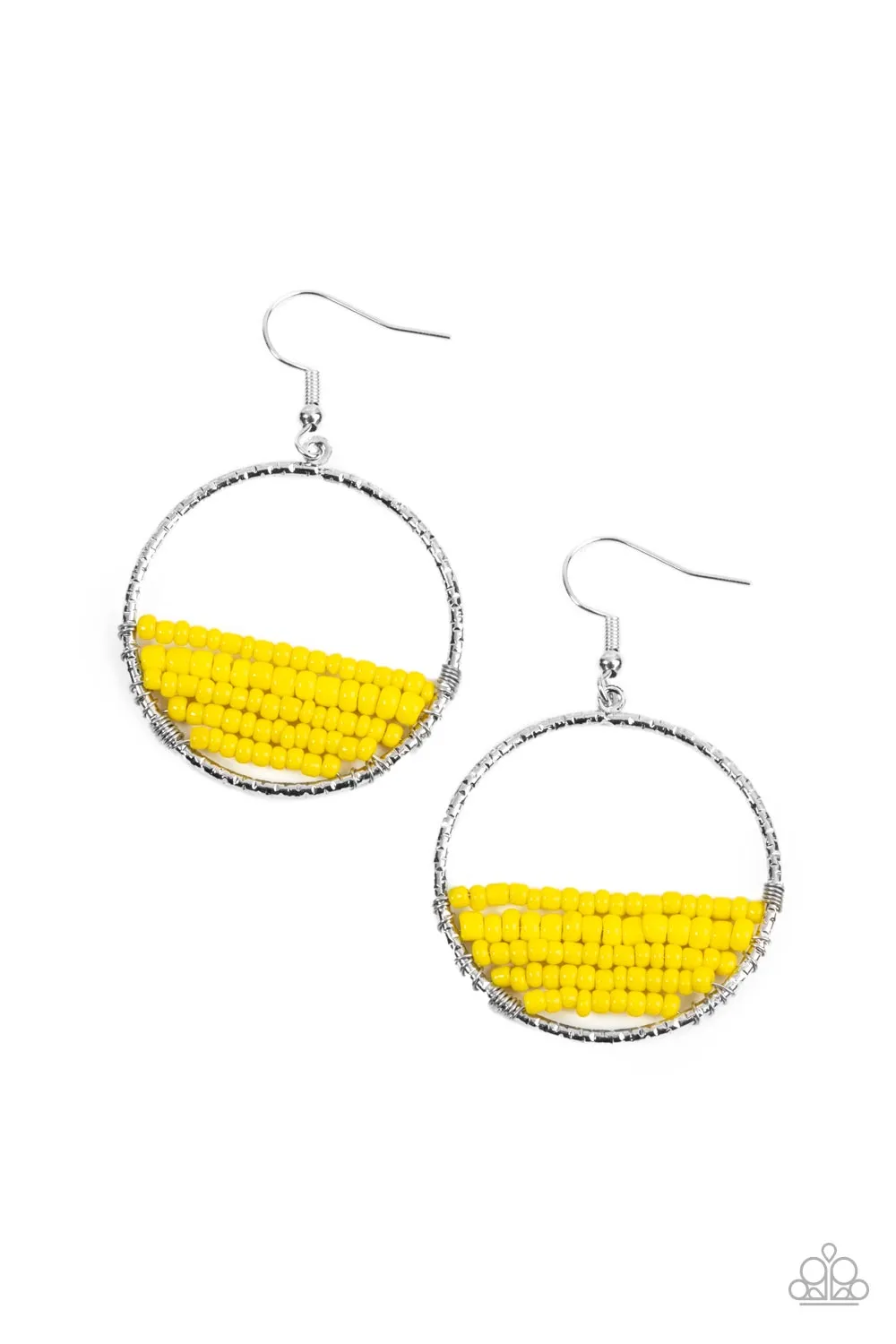Earrings Head-Over-Horizons - Yellow E381