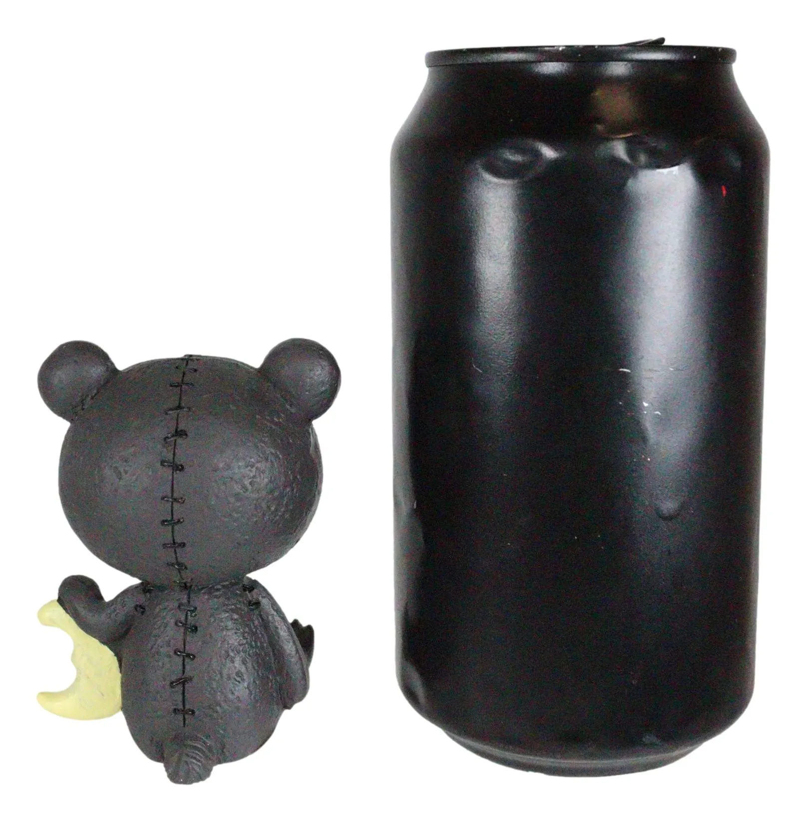Ebros Furry Bones Kuma The Black Teddy Bear Costume Skeleton Figurine 3"H