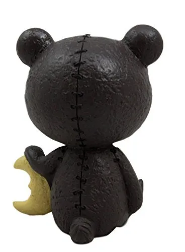 Ebros Furry Bones Kuma The Black Teddy Bear Costume Skeleton Figurine 3"H