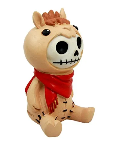 Ebros Furry Bones Mel The Desert Camel Suit Skeleton Monster Sit Up Ornament Figurine