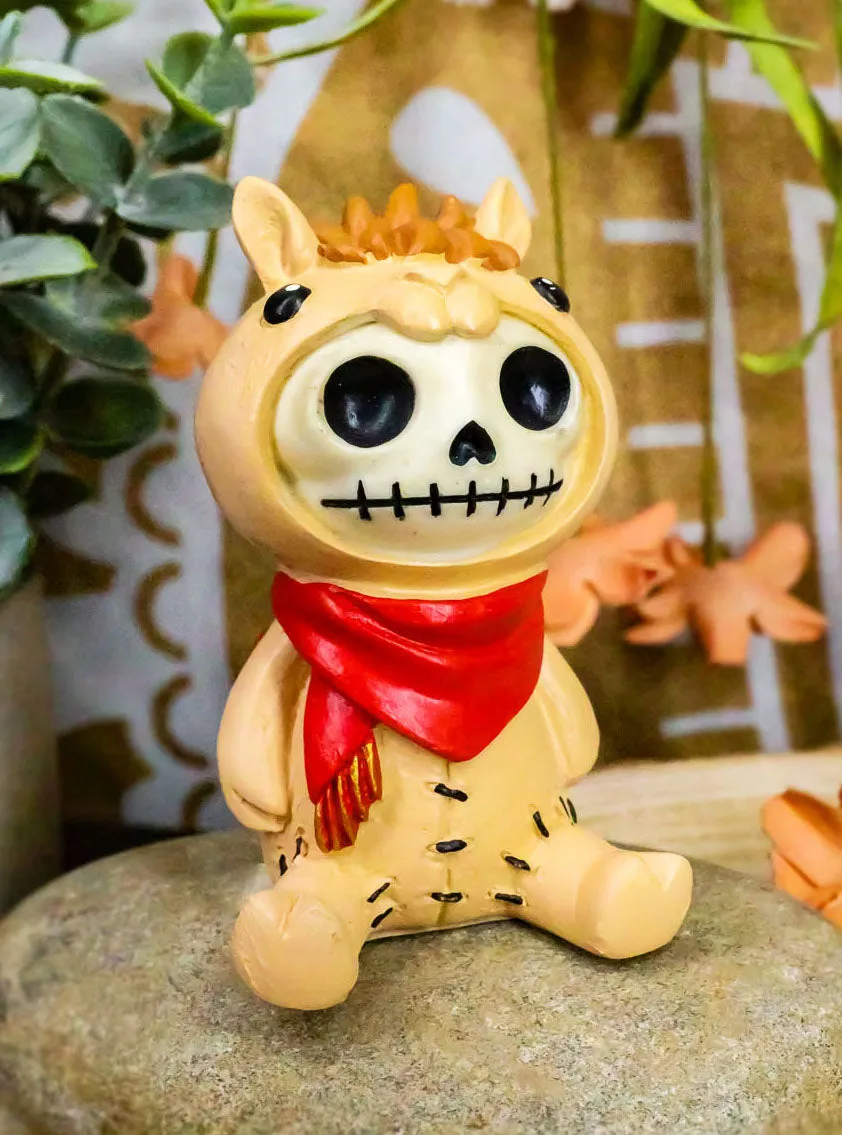 Ebros Furry Bones Mel The Desert Camel Suit Skeleton Monster Sit Up Ornament Figurine