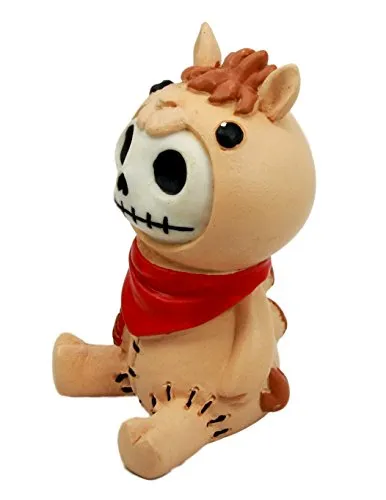 Ebros Furry Bones Mel The Desert Camel Suit Skeleton Monster Sit Up Ornament Figurine