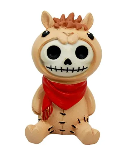 Ebros Furry Bones Mel The Desert Camel Suit Skeleton Monster Sit Up Ornament Figurine