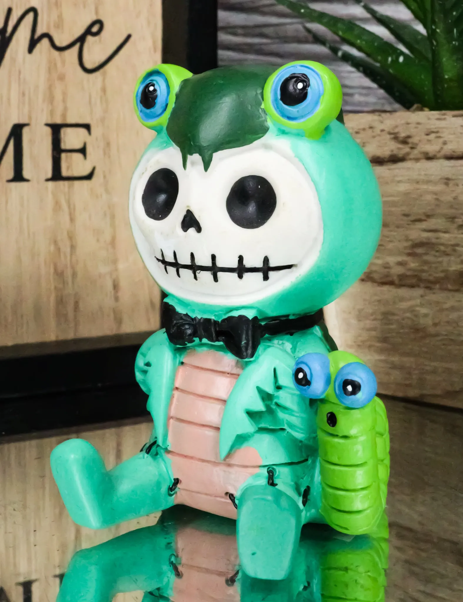 Ebros Furrybones Manny The Mantis Hooded Skeleton Monster Collectible Sculpture