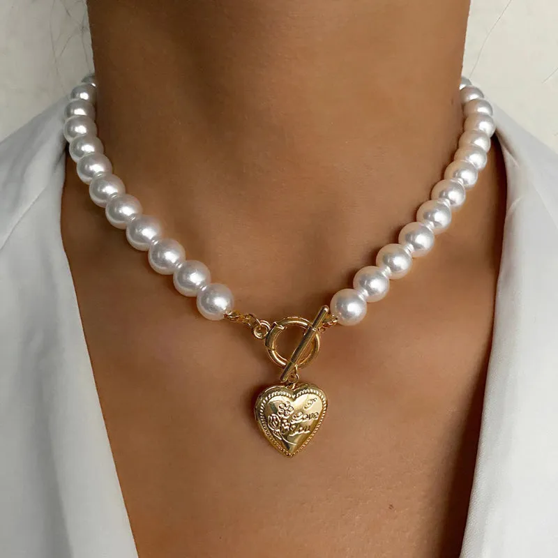 Edgy Thick Chain Layered with Multi-Style Pendant Necklaces