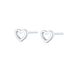 EG-4/S - Heart Shape Stud Earrings
