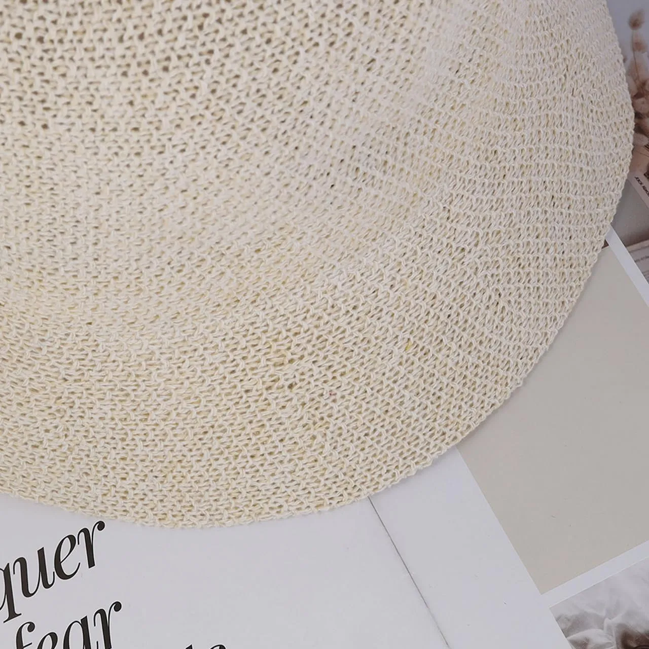 Eigso Mesh Woven Bucket Hat for Women Men Womens Fashion Outdoor Fisherman Cap for Woman Man