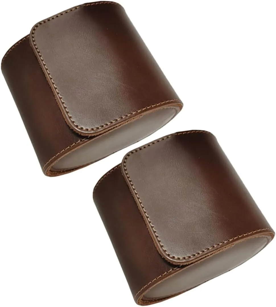 Elegant Appearance Watch Storage Box Single Grid Watch Box Case Organizer Leather Watch Organizer for Travel