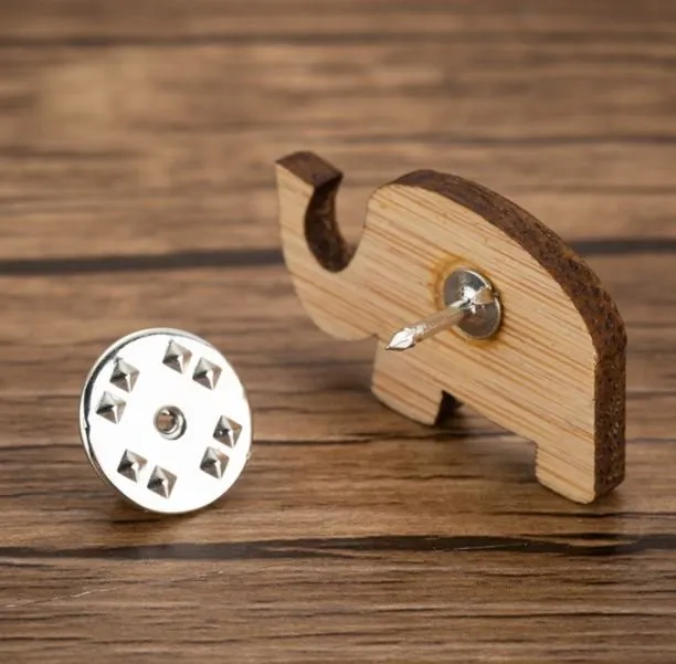 Elle - Cute Wooden Brooch
