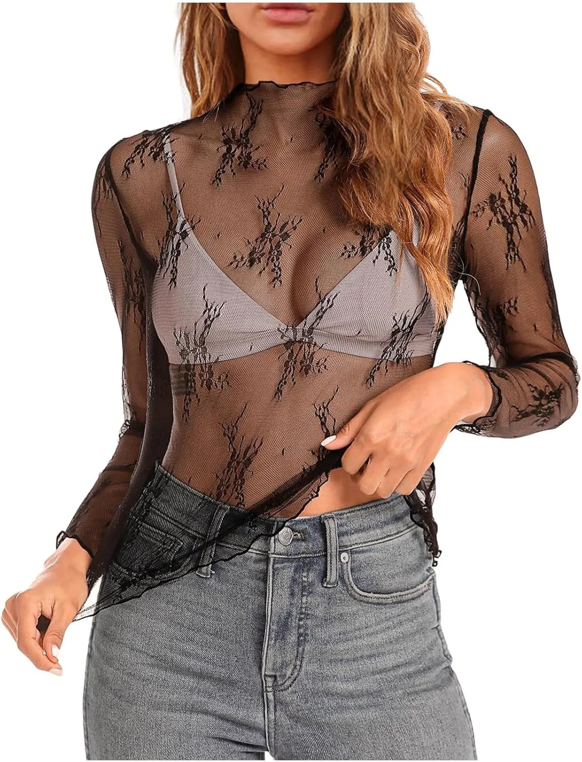encaje perspectiva de fondo camiseta blusa femenina playera corta Lace Corset Tops For Women Short Sleeved T Shirt