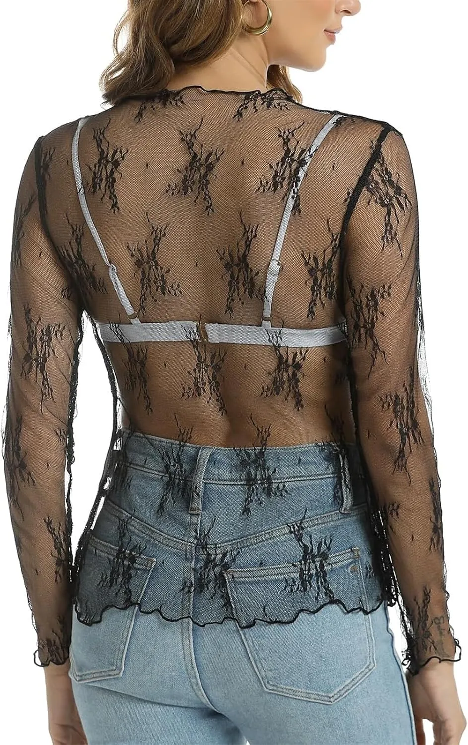 encaje perspectiva de fondo camiseta blusa femenina playera corta Lace Corset Tops For Women Short Sleeved T Shirt