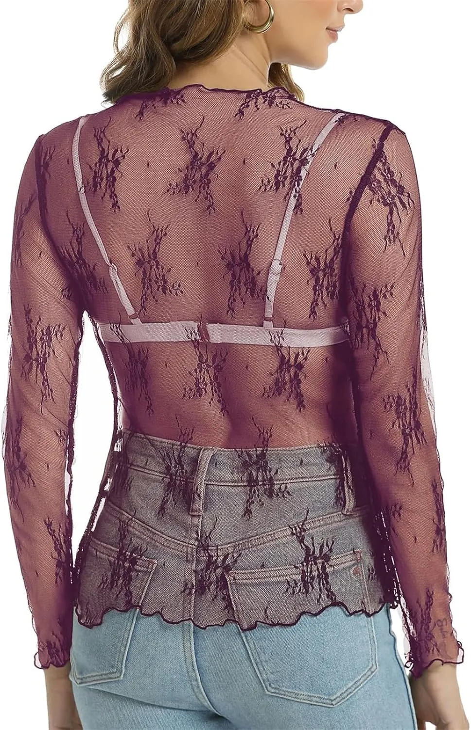 encaje perspectiva de fondo camiseta blusa femenina playera corta Lace Corset Tops For Women Short Sleeved T Shirt