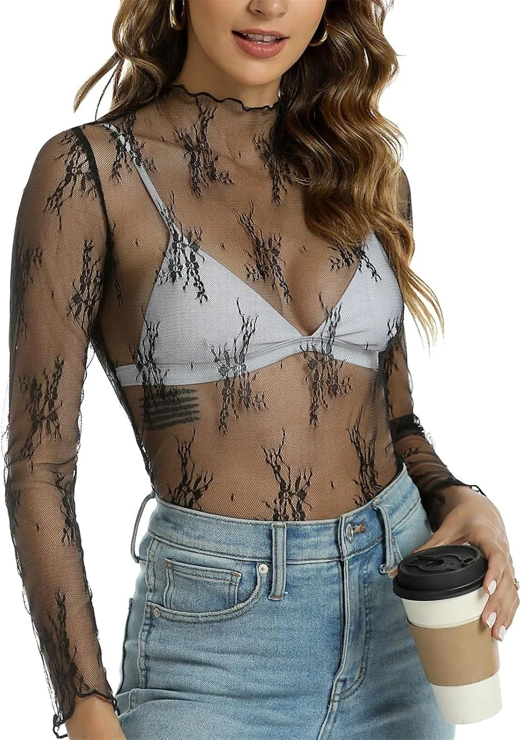 encaje perspectiva de fondo camiseta blusa femenina playera corta Lace Corset Tops For Women Short Sleeved T Shirt