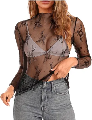 encaje perspectiva de fondo camiseta blusa femenina playera corta Lace Corset Tops For Women Short Sleeved T Shirt