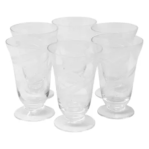 Etched Swirl Cocktail Glasses