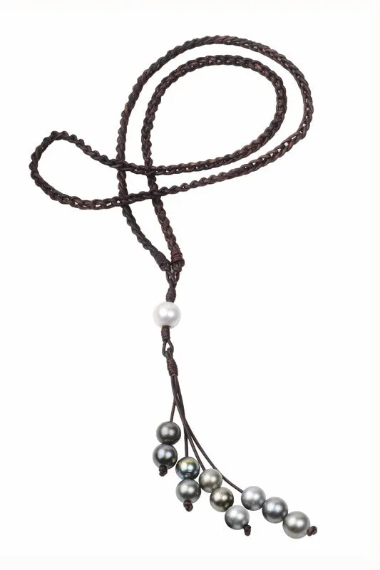Eternity Necklace, Tahitian and Freshwater Pearl Combo