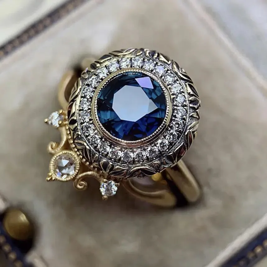Eur-Am Retro Couple Rings