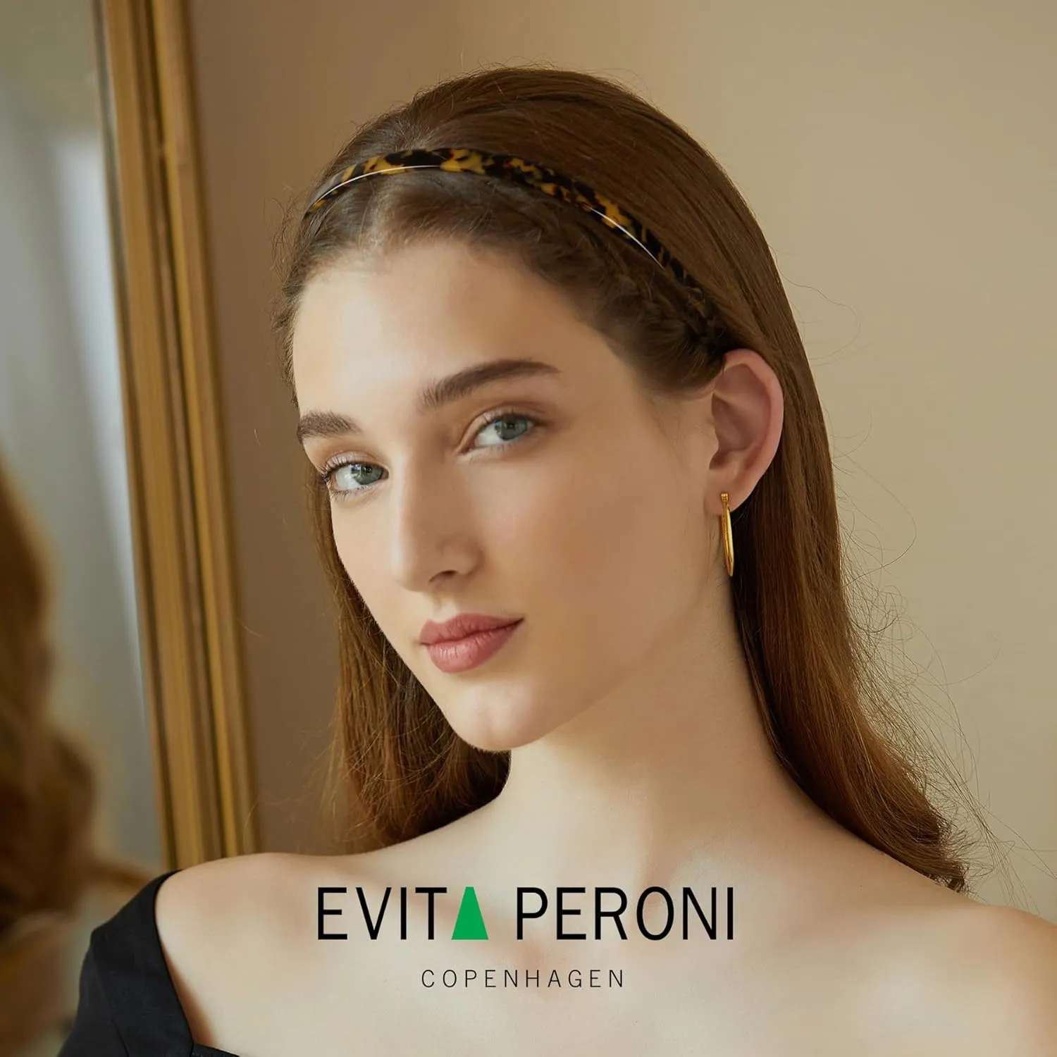 EVITA PERONI Hair Band 2PCS, Designed for Eyewear, No Pressure, No Headache, Comfortable Headbands for Women, Fashion Thin Headbands Non Slip, Hairbands for Women's Hair