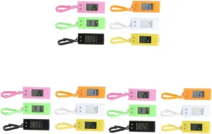 Examination Electronic Pocket Watches Random Color Portable Digital for Students Durable Keychain Design
