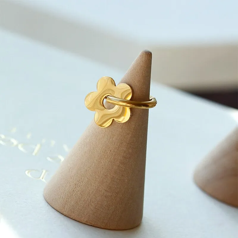 Exquisite fashionable Flower Hoop Earrings for Women Girls