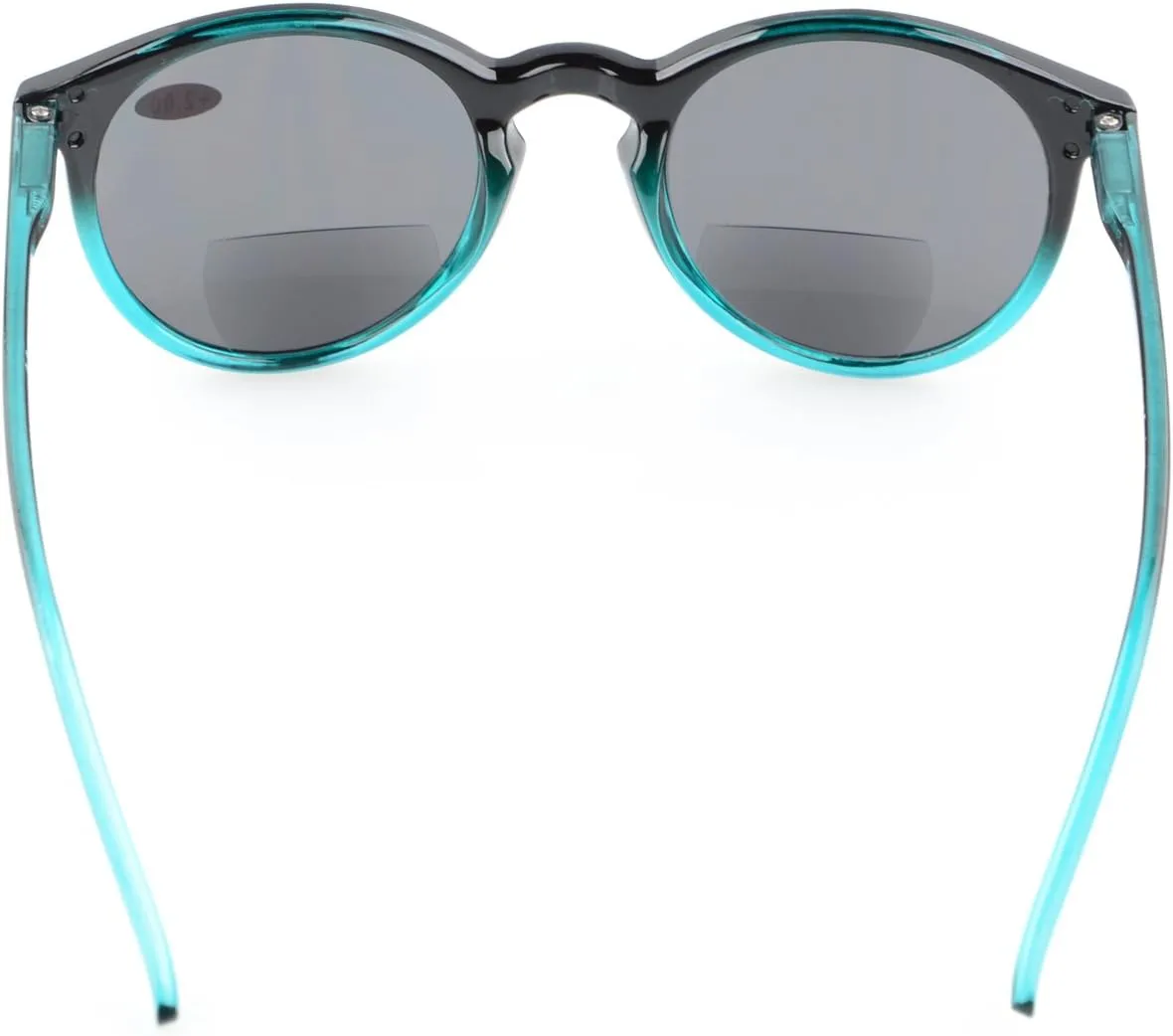 Eyekepper Key Hole Style Spring-Hinged Round Bifocal Sunglasses Reading under the Sun Tinted Lens Readers