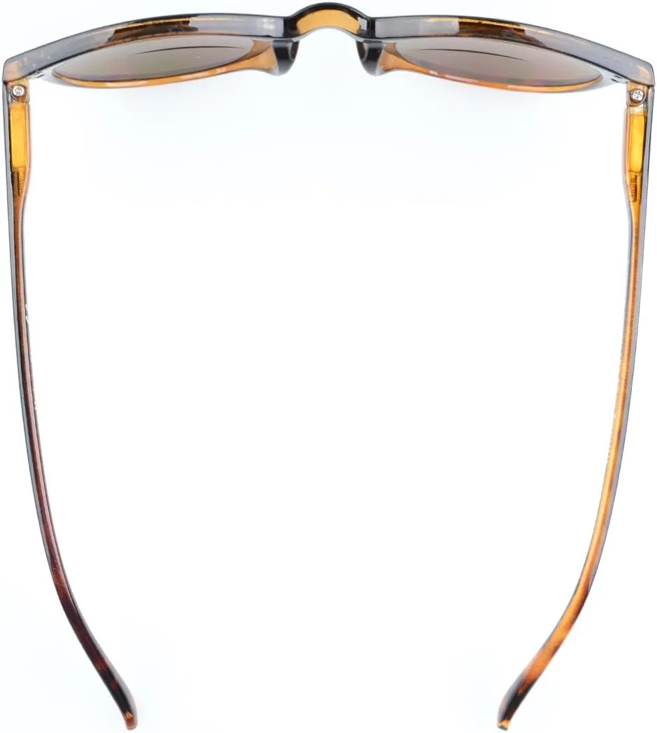 Eyekepper Key Hole Style Spring-Hinged Round Bifocal Sunglasses Reading under the Sun Tinted Lens Readers