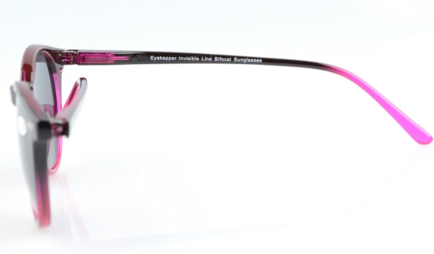 Eyekepper Key Hole Style Spring-Hinged Round Bifocal Sunglasses Reading under the Sun Tinted Lens Readers