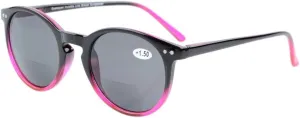 Eyekepper Key Hole Style Spring-Hinged Round Bifocal Sunglasses Reading under the Sun Tinted Lens Readers