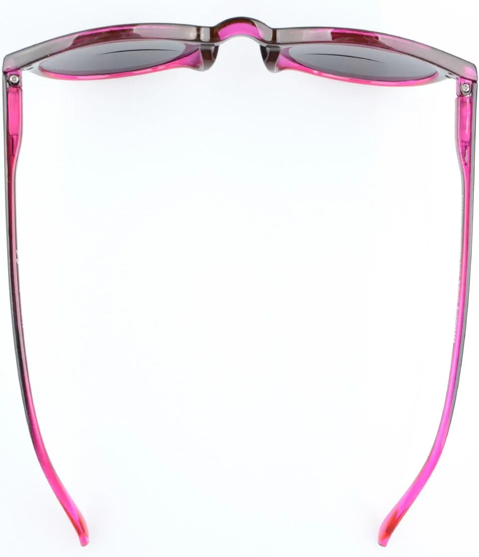 Eyekepper Key Hole Style Spring-Hinged Round Bifocal Sunglasses Reading under the Sun Tinted Lens Readers