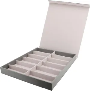 Eyewear Case Sunglasses Box Holder with Lid Multiple Glasses Display Storage for Organising Watches Jewelries
