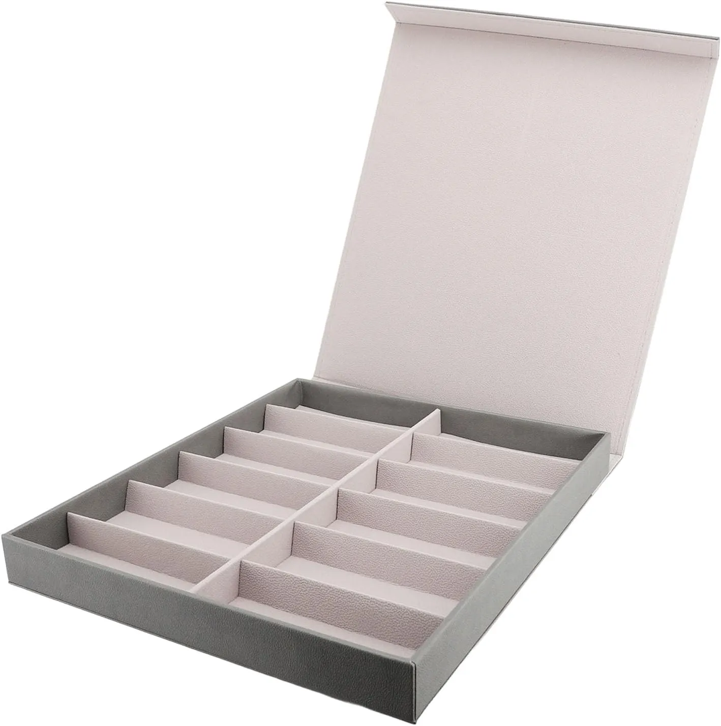 Eyewear Case Sunglasses Box Holder with Lid Multiple Glasses Display Storage for Organising Watches Jewelries