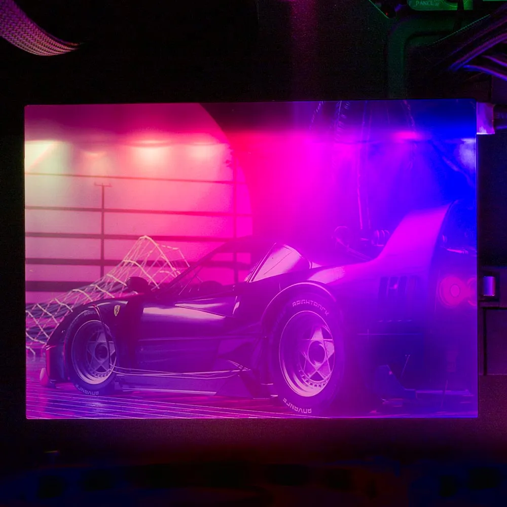 F40 Sunset RGB HDD Cover Horizontal
