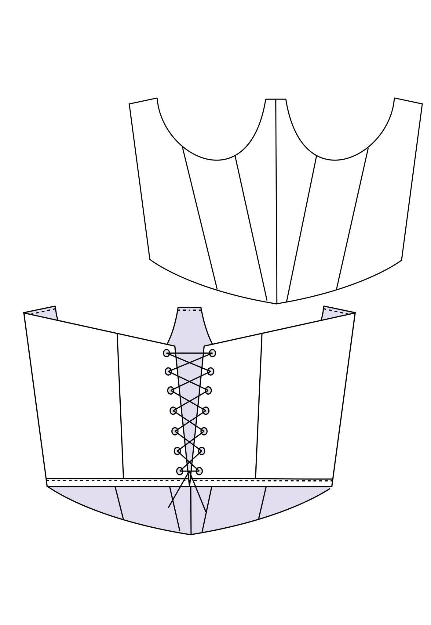Fabiola Underbust Corset Sewing Pattern