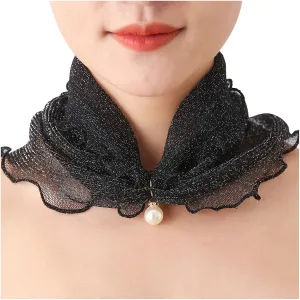 Fall Scarf for Women Sun Thin Summer Proof Spring Headband Neck Scarves Silk Hair Scarf Oversized Neckerchief