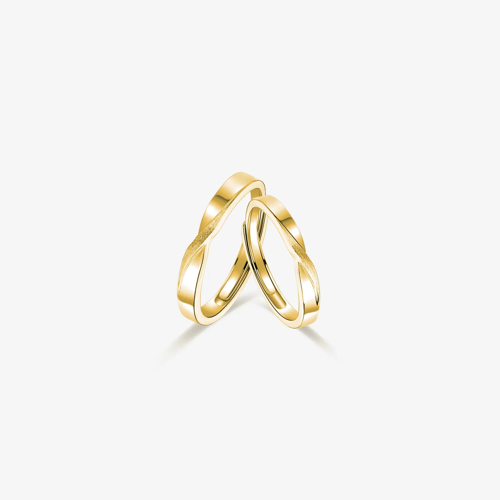 FANCIME "Mobius Loop" Love Infinity Sterling Silver Rings