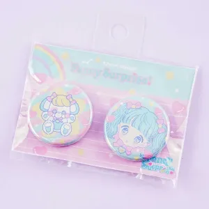 Fancy Surprise! Pastel Bear Badge Set