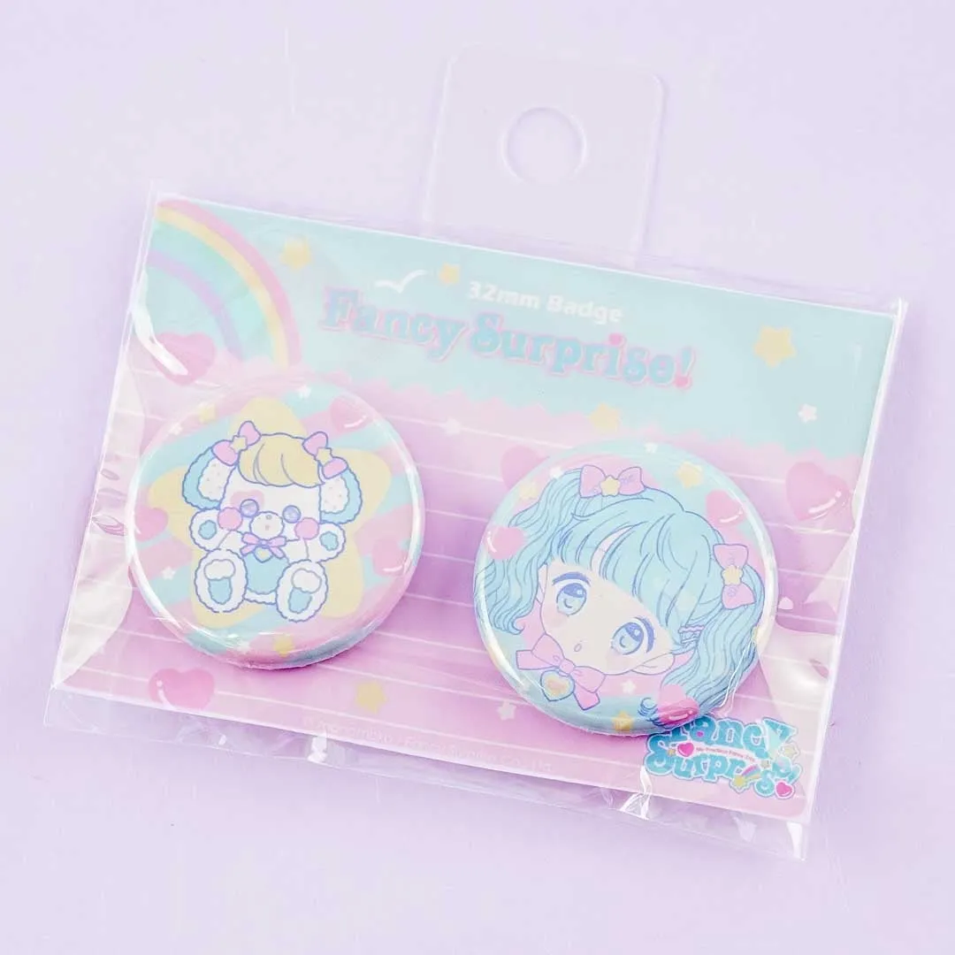 Fancy Surprise! Pastel Bear Badge Set